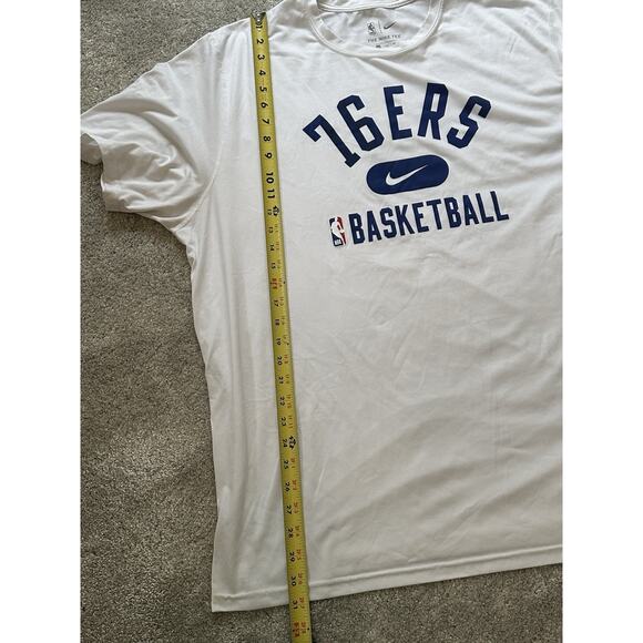 Philadelphia 76ers Nike NBA Authentics Dri-Fit Short Sleeve Shirt Men's XXL - Picture 8 of 9